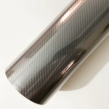  Стайлинг автомобиля глянцевая 6D серая виниловая пленка из углеродного волокна carbon fiber car wrap sheet Roll film инструмент наклейка для автомобиля Decal