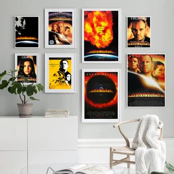  Армагеддон Научно-фантастический фильм-катастрофа, плакат, художественная печать, наклейки на стены, картина на холсте в кинозале, современный декор