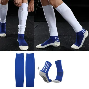  Мужские футбольные носки и наколенники, рукава для икр, нескользящие щитки для голени для взрослых и молодежи для баскетбола, футбольных видов спорта